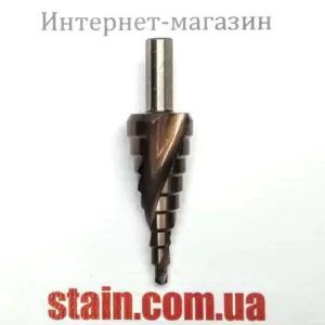 Ступенчатое сверло с кобальтом трехгранный хвостовик 4-20 мм